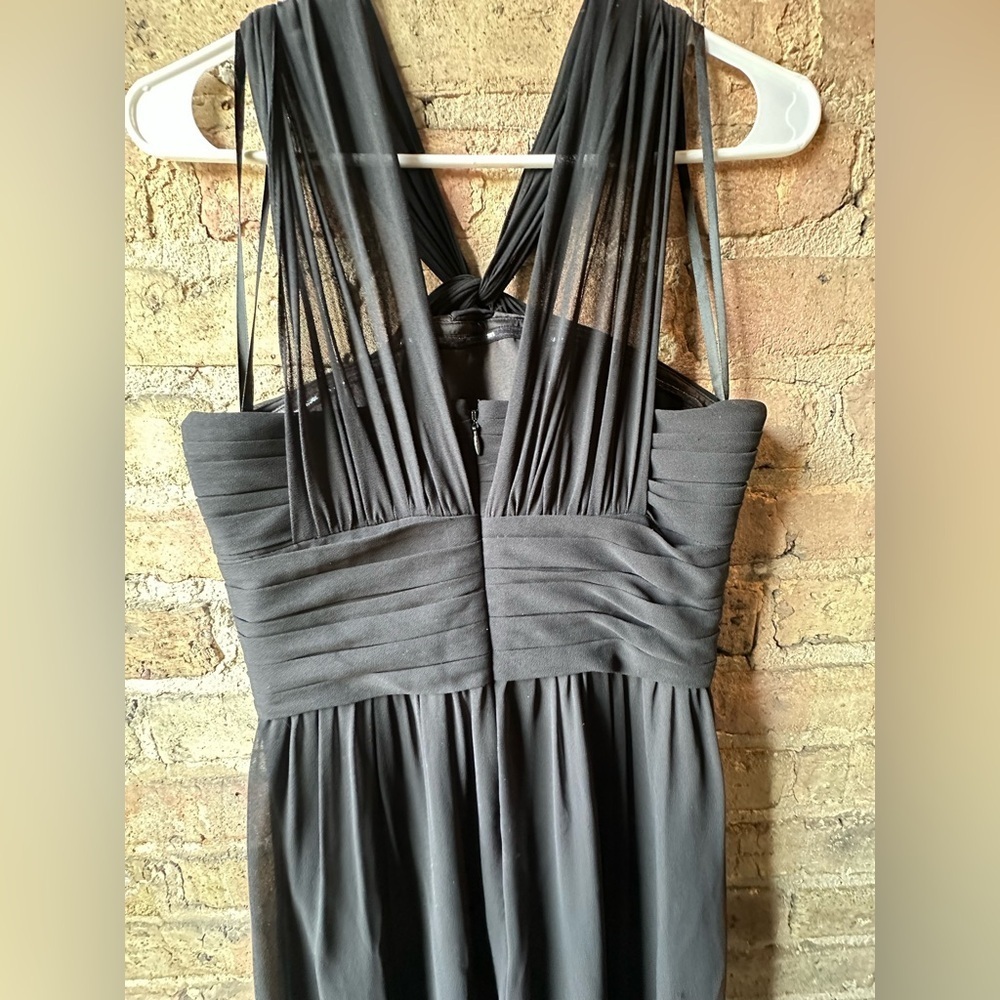 Ralph Lauren Black Ruched Halter Maxi Dress - Picture 4 of 6